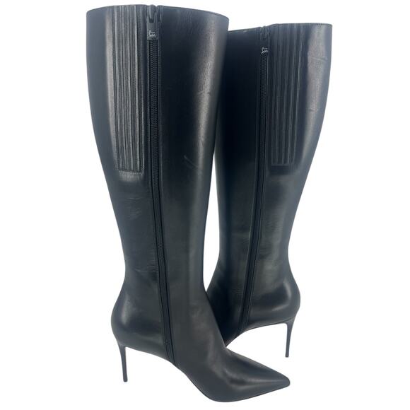 Christian Louboutin Kate Botta 85mm Leather Knee High Boots in Black - Picture 5 of 16